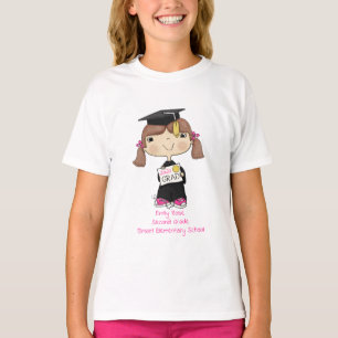 Camiseta Cabelo castanho Formando