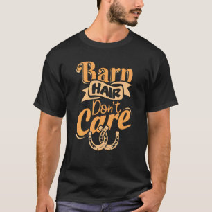 Camiseta Cabelo Celeiro Não Se Importa Com Garota Horta De