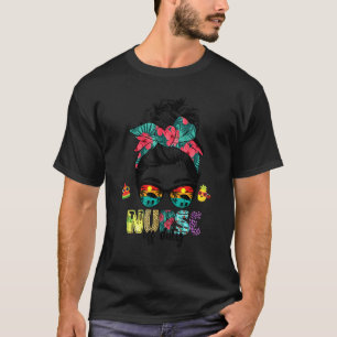 Camiseta Cabelo Coque Desarrumado Enfermeira Fora do Trabal