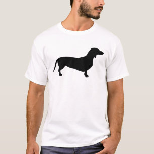 Camiseta Cabelo Curto Dachshund - Silhouette 1