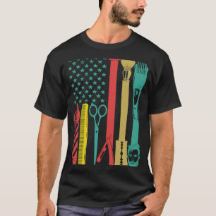 Camiseta Cabelo da barbeariaEstilo Cabeçalho Estendedor US 