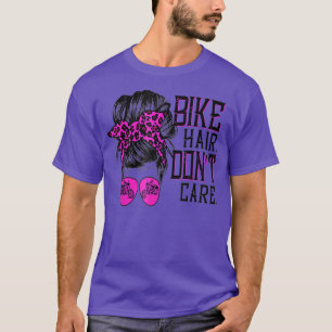 Camiseta Cabelo de bicicleta não se importa com o Bun Vinta