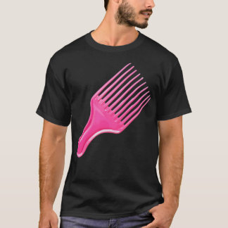 Camiseta Cabelo de cabeleireiro design cor-de-rosa salgado