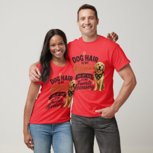 Camiseta Cabelo de Cachorro é Meu Brilho – Amante de Golden