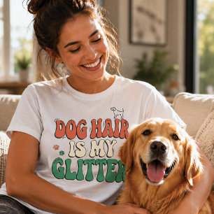 Camiseta Cabelo de Cachorro é Meu Brilho Amo Cachorro