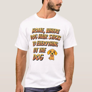 Camiseta Cabelo de Cachorro em Todo lugar