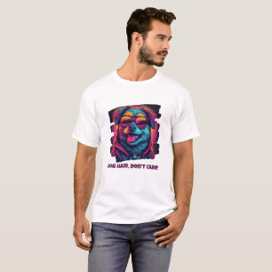 Camiseta Cabelo de Cachorro Não importa Engraçado Cachorr