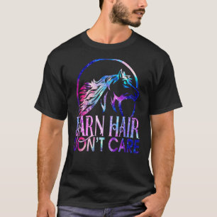 Camiseta Cabelo de Celeiro Não Liga Amo Cavalgar Equestre