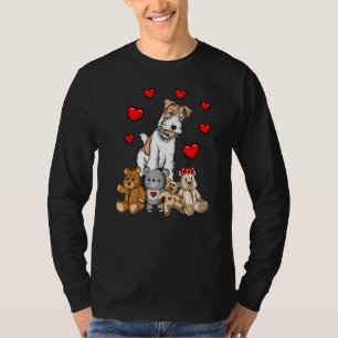 Camiseta Cabelo de fios Fox Terrier Plush Toy Fox Terrier