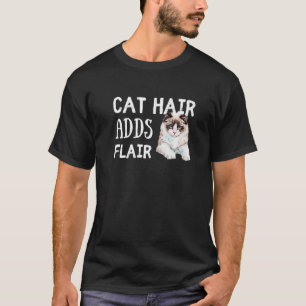 Camiseta Cabelo De Gato Adiciona Linho Ragdoll Ragdoll Gato