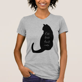 Camiseta Cabelo de gato não se importa com a citação do ama