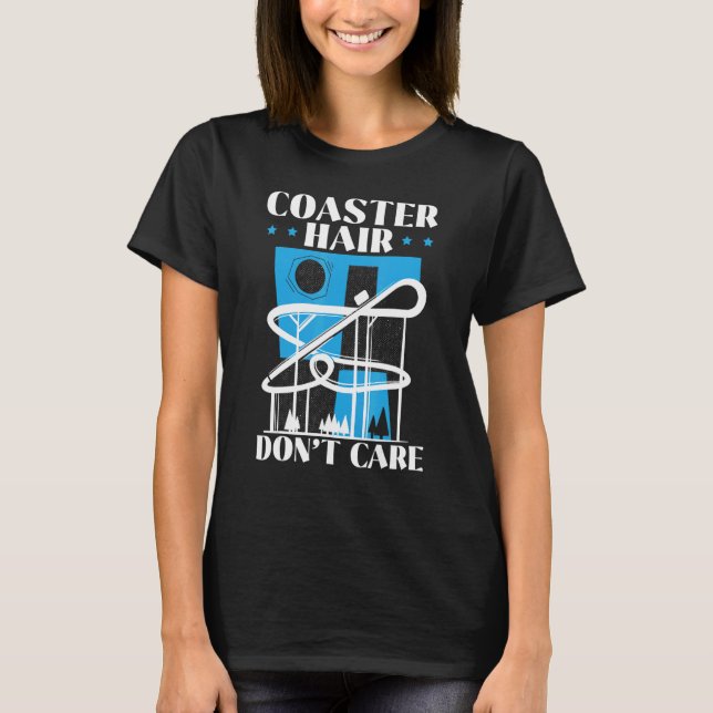 Camiseta Cabelo de porta copos Não se importe com o cilindr (Frente)
