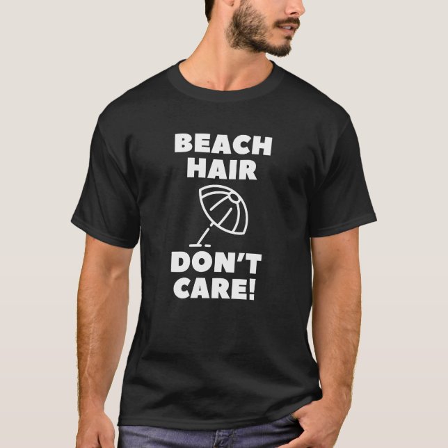 Camiseta Cabelo de Praia Não Liga! (Frente)