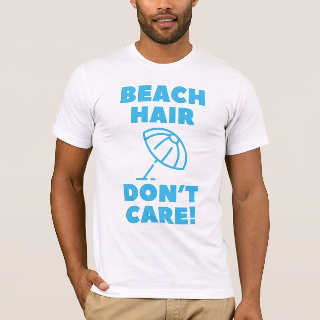 Camiseta Cabelo de praia não se importa! (Frente)