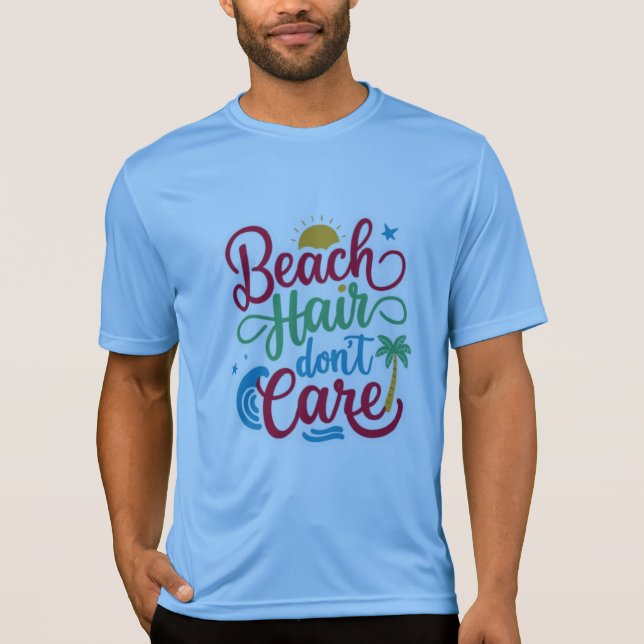 Camiseta Cabelo de praia não se importa (Frente)