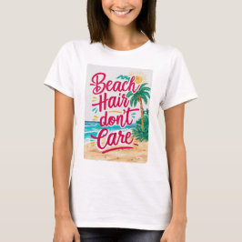 Camiseta Cabelo de praia não se importa