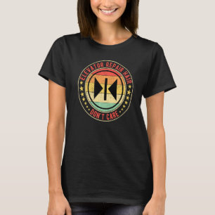 Camiseta Cabelo de reparo do elevador mecânico
