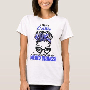 Camiseta Cabelo Desarrumado Eu Tenho Colite Eu Posso Fazer