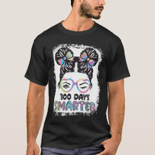 Camiseta Cabelo Desgrenhado com Laço Tingido e Descolorido 