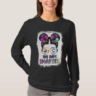 Camiseta Cabelo Desgrenhado com Laço Tingido e Descolorido