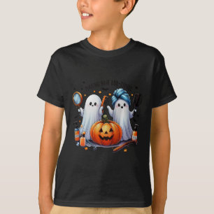 Camiseta Cabelo do fazer Bootizado Halloween Stylist Ghost