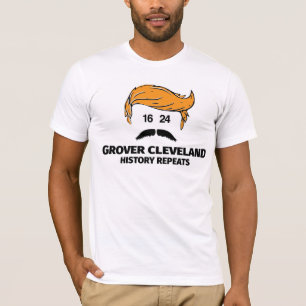 Camiseta Cabelo do ouro e Rosto do bigode