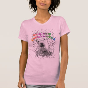Camiseta Cabelo do t-shirt das senhoras do cão