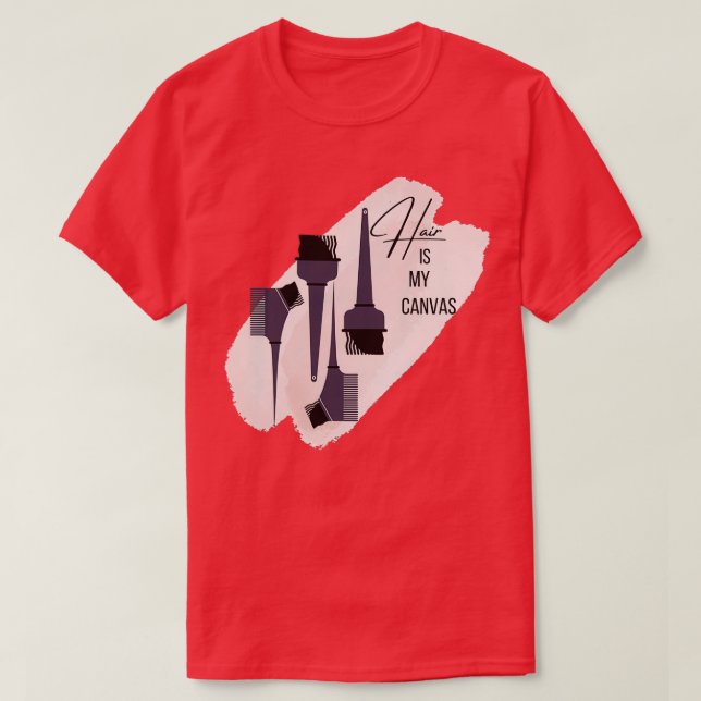 Camiseta Cabelo é minha canvas (Frente do Design)