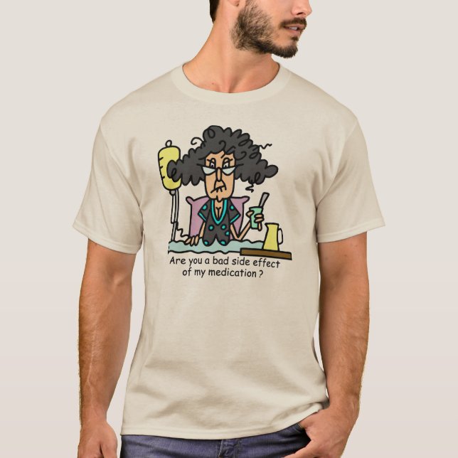 Camiseta Cabelo escuro do efeito secundário da (Frente)