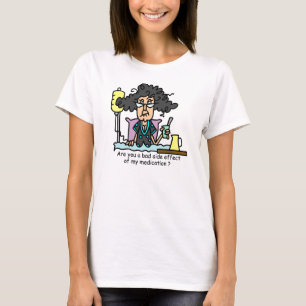 Camiseta Cabelo escuro do efeito secundário da