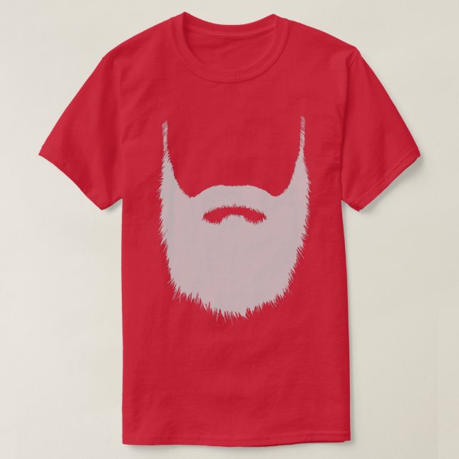 Camiseta Cabelo facial hipster com barba engraçada (Frente do Design)
