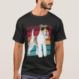 Camiseta Cabelo Fio Fox Terrier Dog Engraçado Mãe Pai Vestu