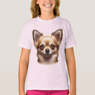 Camiseta Cabelo longo Cão Chihuahua