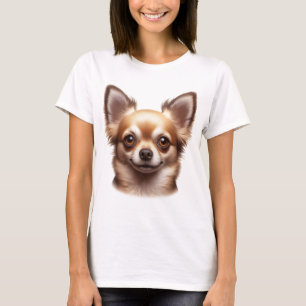 Camiseta Cabelo longo Cão Chihuahua