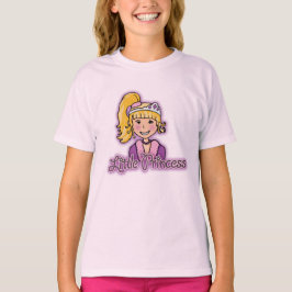 Camiseta Cabelo loura da Princesa, rosa