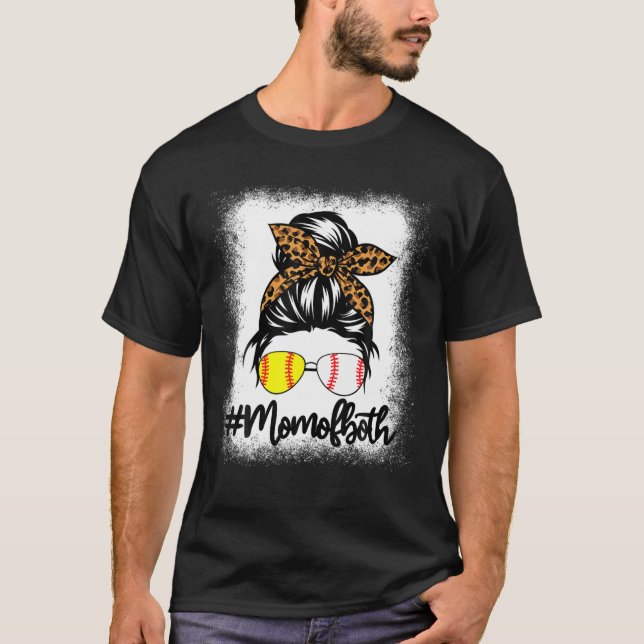 Camiseta Cabelo Maluco Mãe De Ambos Bleac De Baseball Softb (Frente)