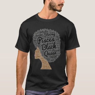 Camiseta Cabelo Natural Da Rainha Negra Para Mulheres
