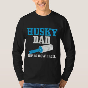 Camiseta Cabelo Pai Cachorro-Rouco Engraçado Siberiano