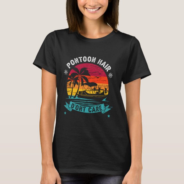 Camiseta Cabelo Pontoon Não se importa com o Capt de Pontoo (Frente)