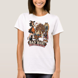 Camiseta Cabelo Ruim Eu Tenho um Feitiço para Aquela Cabele