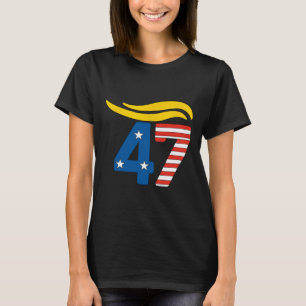 Camiseta Cabelo Trump 47 Vintage 5