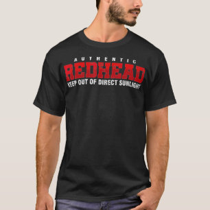 Camiseta Cabelo Vermelho Autenticante Cabeça Vermelha Mane