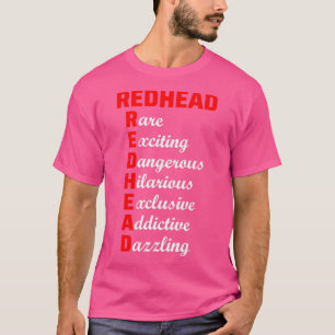 Camiseta Cabelo Vermelho Citação Engraçado Humor Dizendo 19