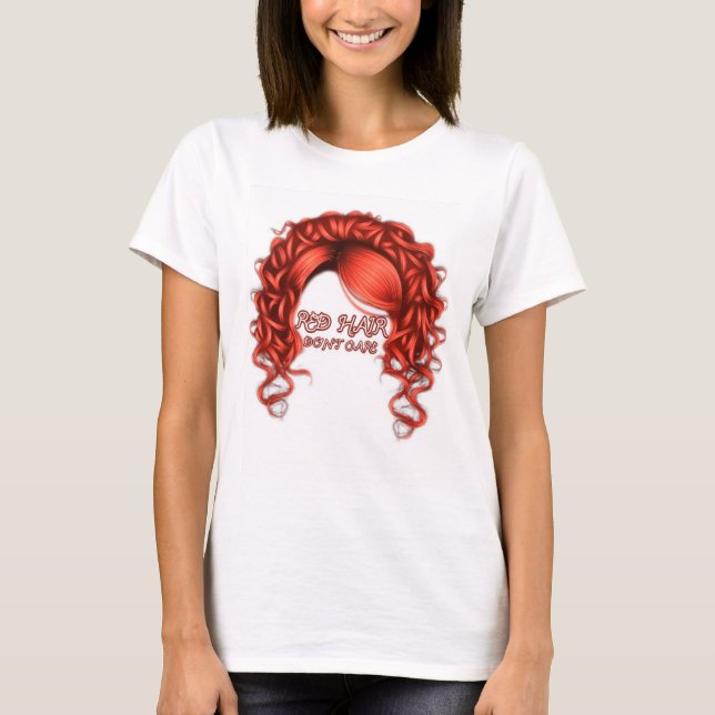 Camiseta Cabelo Vermelho, não se importe (Frente)