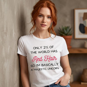 Camiseta Cabelo Vermelho Orgulhoso - Ruivo Cabelo Vermelho