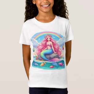 Camiseta Cabelos cor-de-rosa