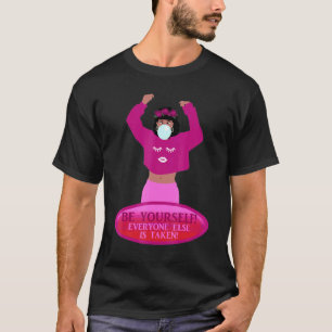 Camiseta Cabelos Curvos Lábios Borrachos Goma Midriff Bel