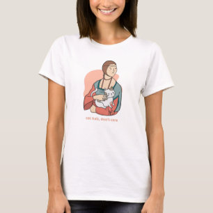 Camiseta Cabelos de gato não se importam com a paródia de
