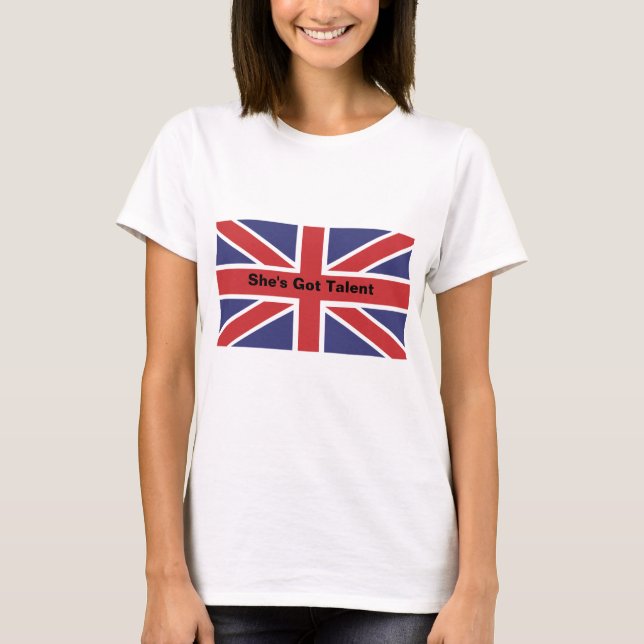 Camiseta cabida do talento da bandeira de Union (Frente)