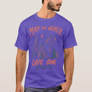 Camiseta Cabine de Acampamento de Inverno Natureza Uma Cabi